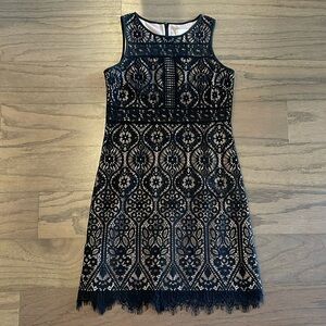 NWOT LOFT Petite Black Lace Dress - Size 0P